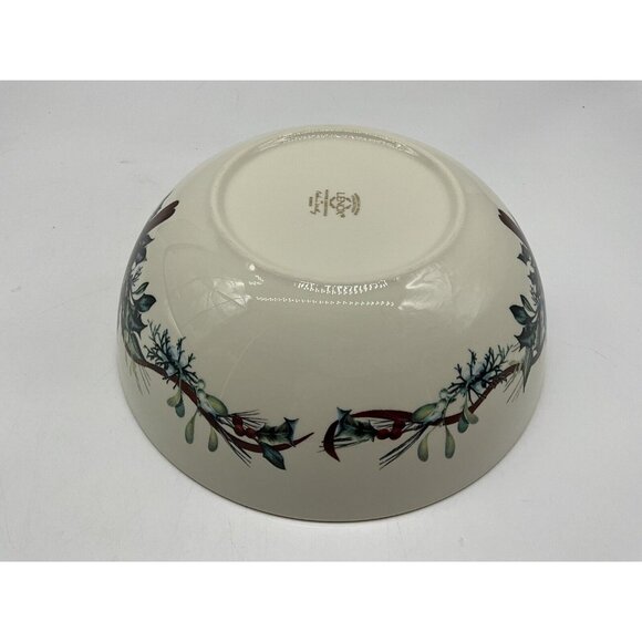 LENOX American Home Collection Winter Greetings 9 Inch Holiday BOWL Serveware - Picture 15 of 16